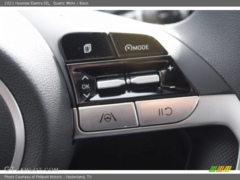 Quartz White / Black 2021 Hyundai Elantra SEL