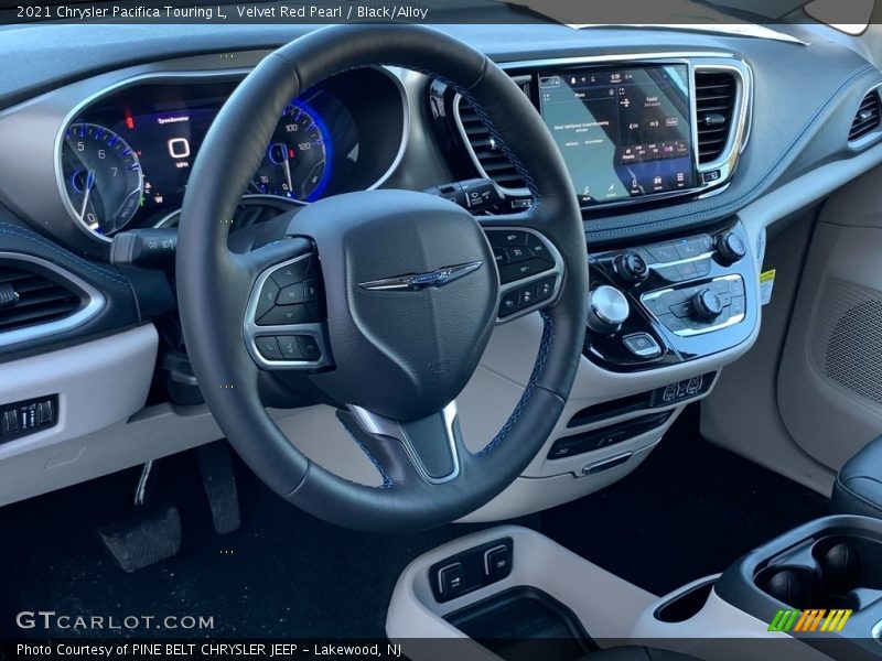 Velvet Red Pearl / Black/Alloy 2021 Chrysler Pacifica Touring L
