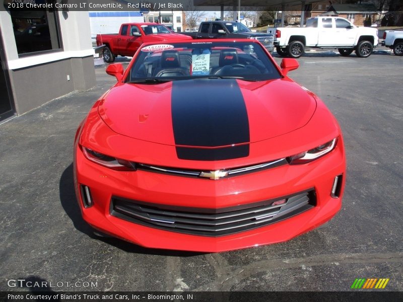 Red Hot / Jet Black 2018 Chevrolet Camaro LT Convertible