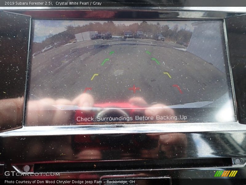 Crystal White Pearl / Gray 2019 Subaru Forester 2.5i