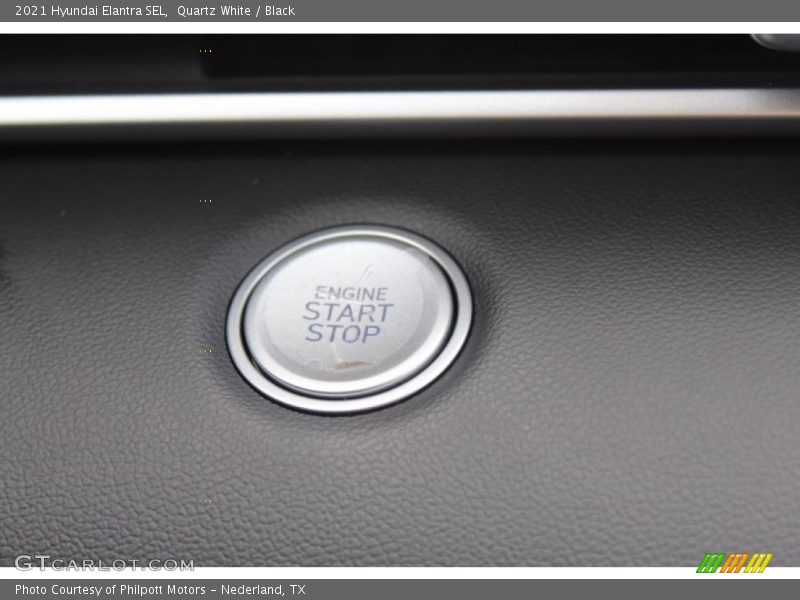 Quartz White / Black 2021 Hyundai Elantra SEL