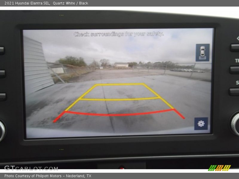 Quartz White / Black 2021 Hyundai Elantra SEL