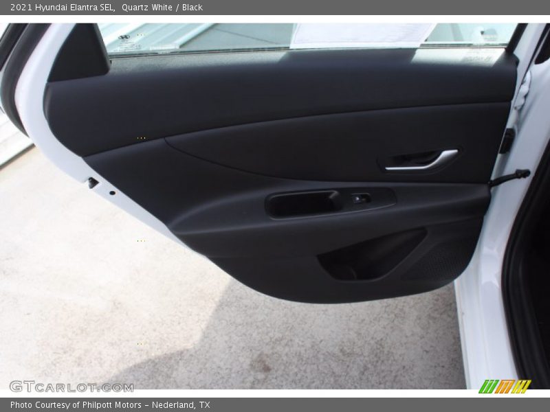 Quartz White / Black 2021 Hyundai Elantra SEL