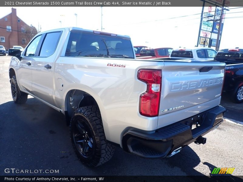 Silver Ice Metallic / Jet Black 2021 Chevrolet Silverado 1500 Custom Trail Boss Crew Cab 4x4