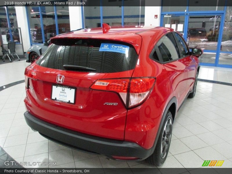 Milano Red / Black 2018 Honda HR-V EX AWD