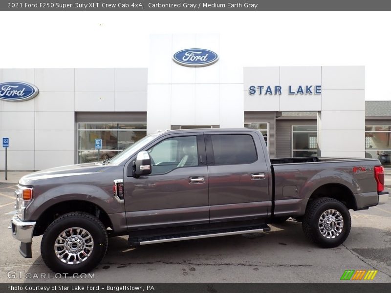 Carbonized Gray / Medium Earth Gray 2021 Ford F250 Super Duty XLT Crew Cab 4x4