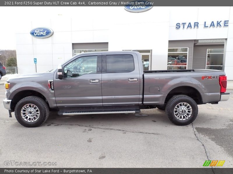 Carbonized Gray / Medium Earth Gray 2021 Ford F250 Super Duty XLT Crew Cab 4x4