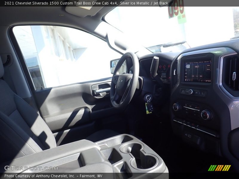 Silver Ice Metallic / Jet Black 2021 Chevrolet Silverado 1500 Custom Trail Boss Crew Cab 4x4