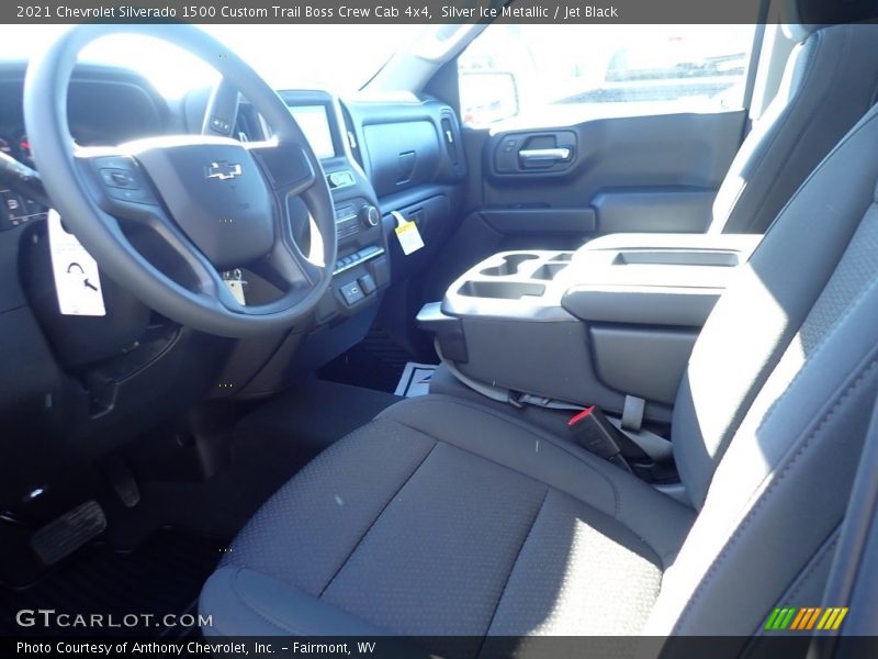 Silver Ice Metallic / Jet Black 2021 Chevrolet Silverado 1500 Custom Trail Boss Crew Cab 4x4