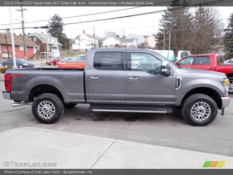 Carbonized Gray / Medium Earth Gray 2021 Ford F250 Super Duty XLT Crew Cab 4x4