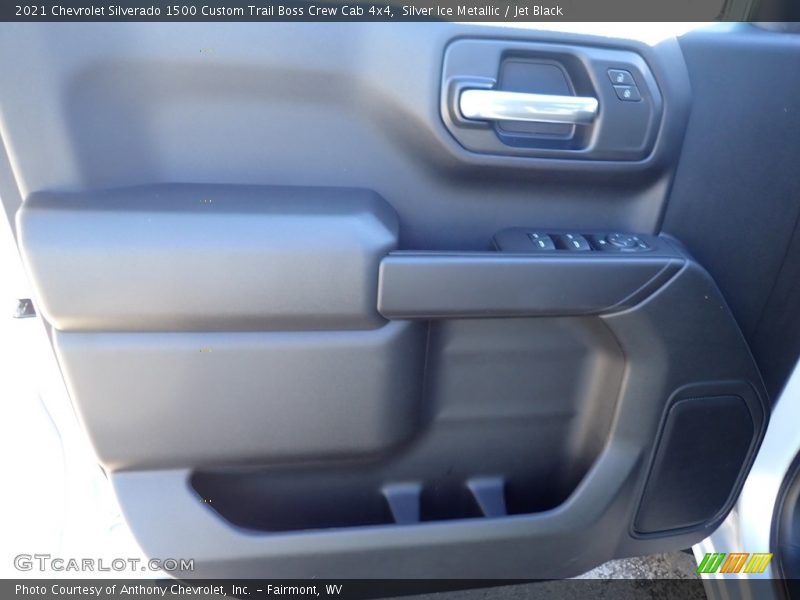 Silver Ice Metallic / Jet Black 2021 Chevrolet Silverado 1500 Custom Trail Boss Crew Cab 4x4