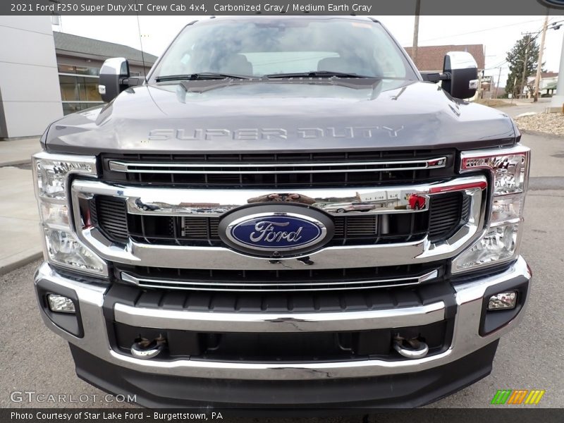 Carbonized Gray / Medium Earth Gray 2021 Ford F250 Super Duty XLT Crew Cab 4x4