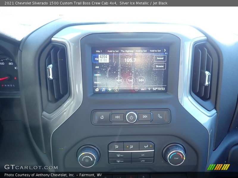 Silver Ice Metallic / Jet Black 2021 Chevrolet Silverado 1500 Custom Trail Boss Crew Cab 4x4