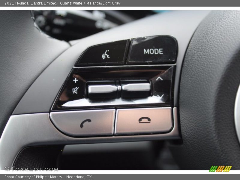Quartz White / Melange/Light Gray 2021 Hyundai Elantra Limited