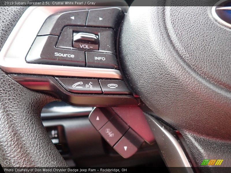 Crystal White Pearl / Gray 2019 Subaru Forester 2.5i