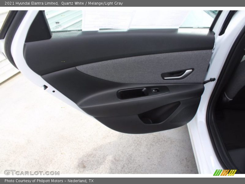 Quartz White / Melange/Light Gray 2021 Hyundai Elantra Limited