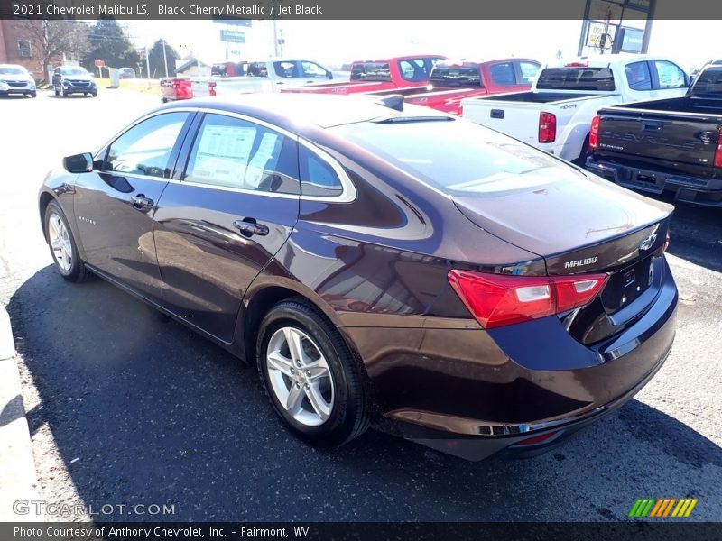 Black Cherry Metallic / Jet Black 2021 Chevrolet Malibu LS
