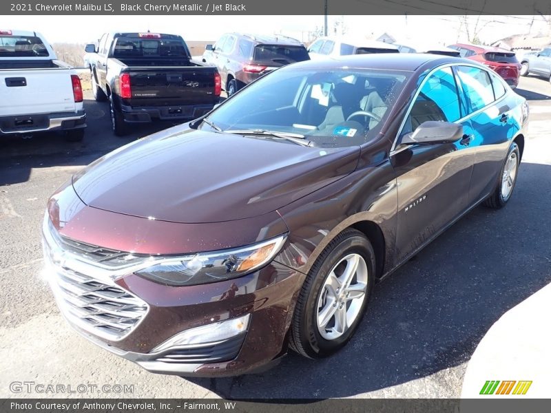 Black Cherry Metallic / Jet Black 2021 Chevrolet Malibu LS