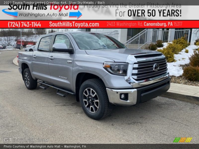 Silver Sky Metallic / Black 2021 Toyota Tundra Limited CrewMax 4x4
