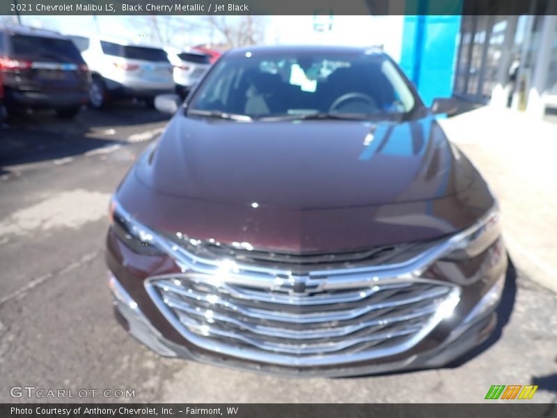 Black Cherry Metallic / Jet Black 2021 Chevrolet Malibu LS