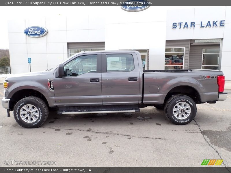 Carbonized Gray / Medium Earth Gray 2021 Ford F250 Super Duty XLT Crew Cab 4x4