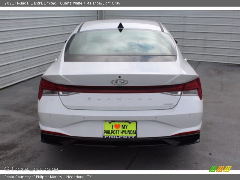 Quartz White / Melange/Light Gray 2021 Hyundai Elantra Limited