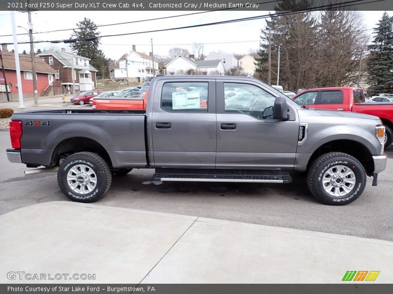 Carbonized Gray / Medium Earth Gray 2021 Ford F250 Super Duty XLT Crew Cab 4x4