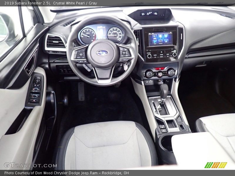 Crystal White Pearl / Gray 2019 Subaru Forester 2.5i