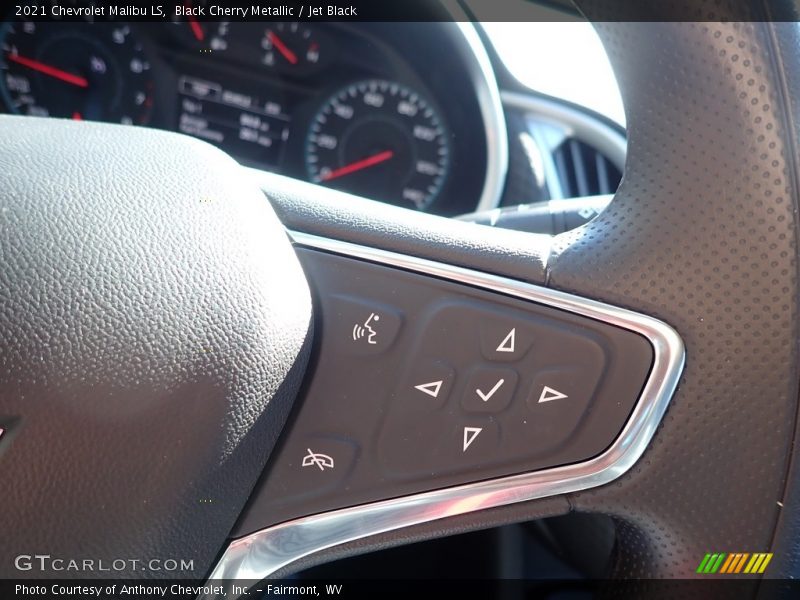 Black Cherry Metallic / Jet Black 2021 Chevrolet Malibu LS