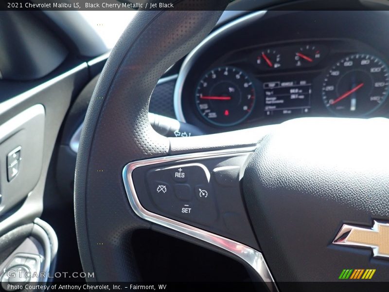 Black Cherry Metallic / Jet Black 2021 Chevrolet Malibu LS