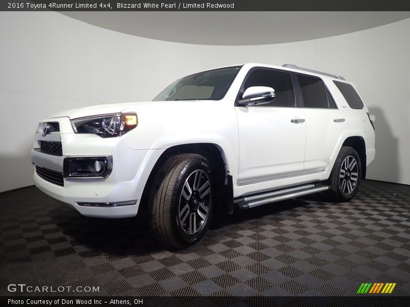 Blizzard White Pearl / Limited Redwood 2016 Toyota 4Runner Limited 4x4