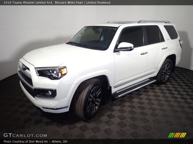 Blizzard White Pearl / Limited Redwood 2016 Toyota 4Runner Limited 4x4