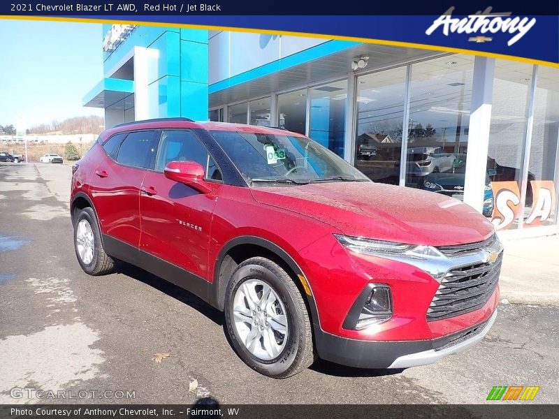 Red Hot / Jet Black 2021 Chevrolet Blazer LT AWD