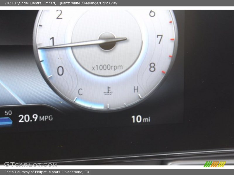 Quartz White / Melange/Light Gray 2021 Hyundai Elantra Limited