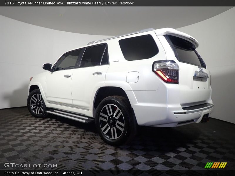 Blizzard White Pearl / Limited Redwood 2016 Toyota 4Runner Limited 4x4
