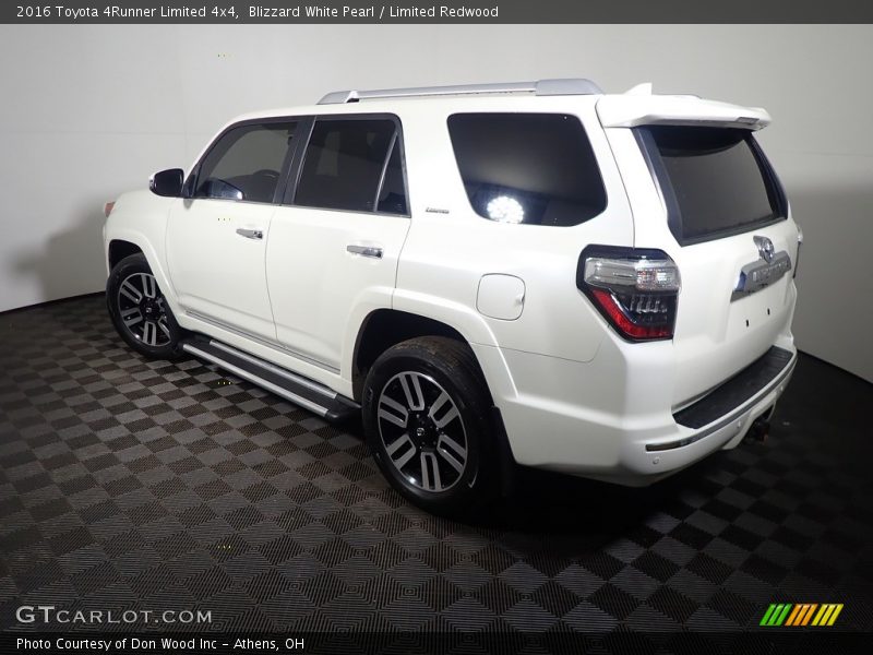 Blizzard White Pearl / Limited Redwood 2016 Toyota 4Runner Limited 4x4