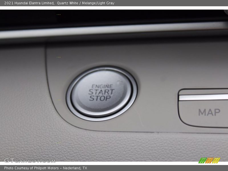 Quartz White / Melange/Light Gray 2021 Hyundai Elantra Limited