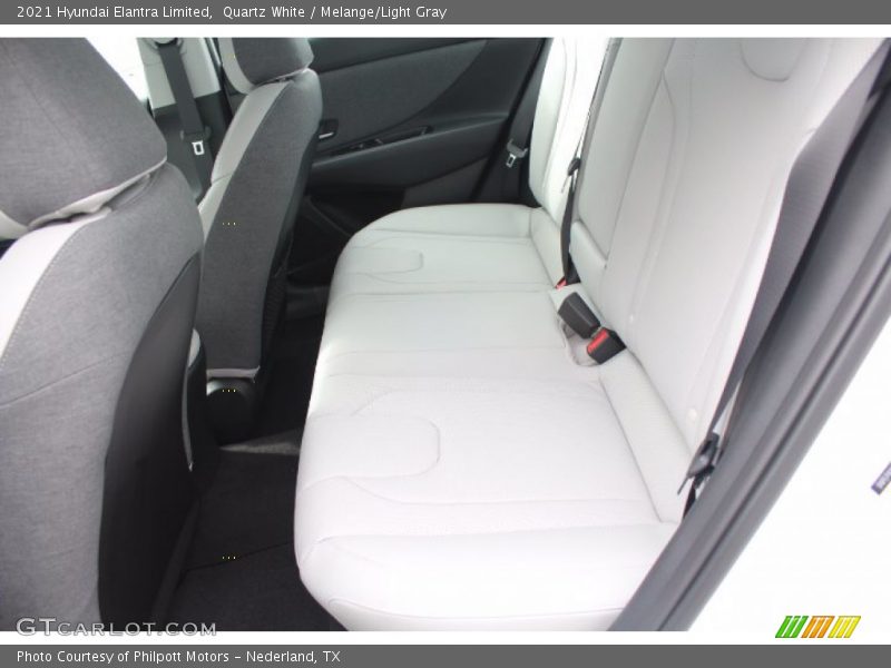 Quartz White / Melange/Light Gray 2021 Hyundai Elantra Limited