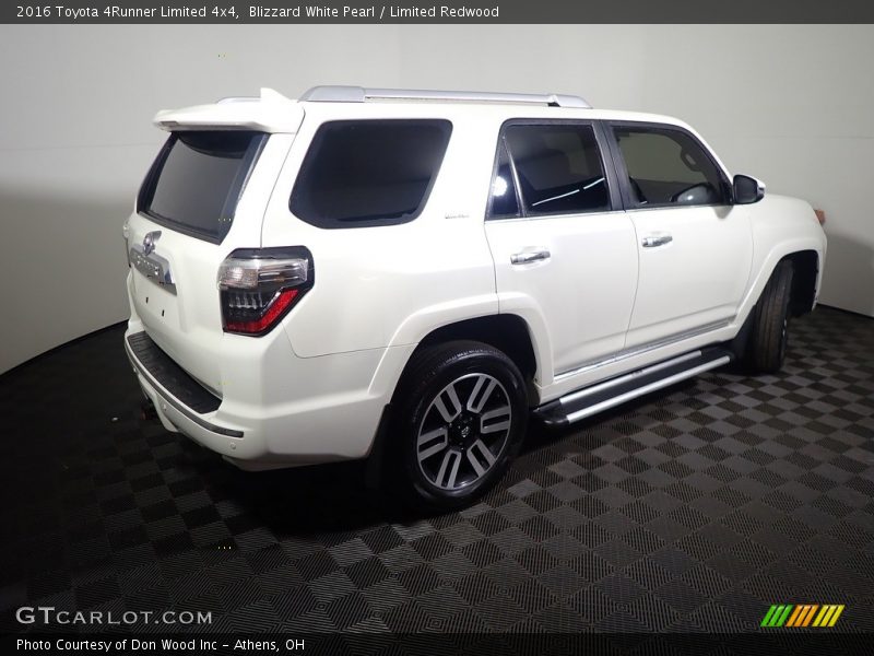Blizzard White Pearl / Limited Redwood 2016 Toyota 4Runner Limited 4x4
