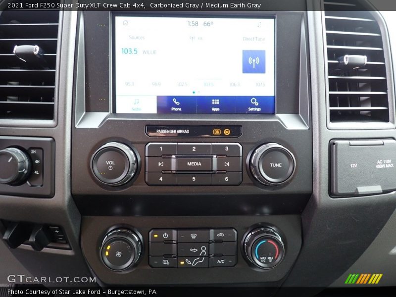 Carbonized Gray / Medium Earth Gray 2021 Ford F250 Super Duty XLT Crew Cab 4x4