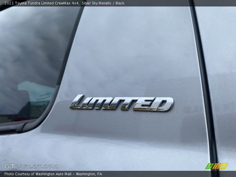 Silver Sky Metallic / Black 2021 Toyota Tundra Limited CrewMax 4x4