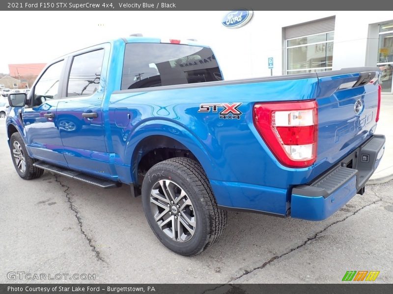 Velocity Blue / Black 2021 Ford F150 STX SuperCrew 4x4