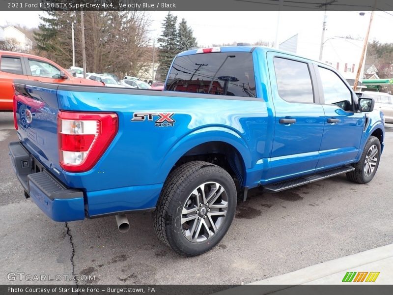 Velocity Blue / Black 2021 Ford F150 STX SuperCrew 4x4