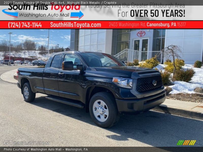 Midnight Black Metallic / Graphite 2021 Toyota Tundra SR Double Cab 4x4