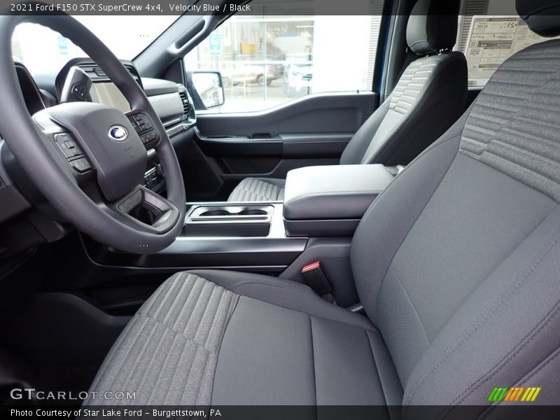 Velocity Blue / Black 2021 Ford F150 STX SuperCrew 4x4