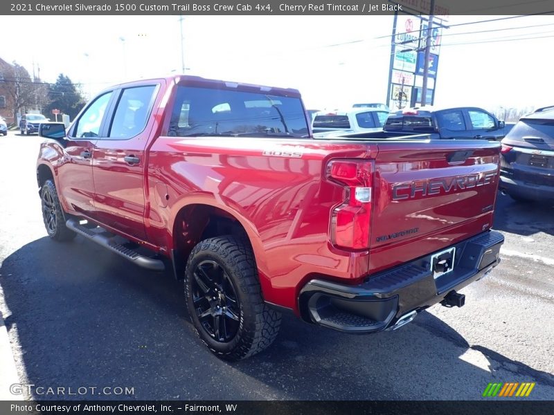Cherry Red Tintcoat / Jet Black 2021 Chevrolet Silverado 1500 Custom Trail Boss Crew Cab 4x4