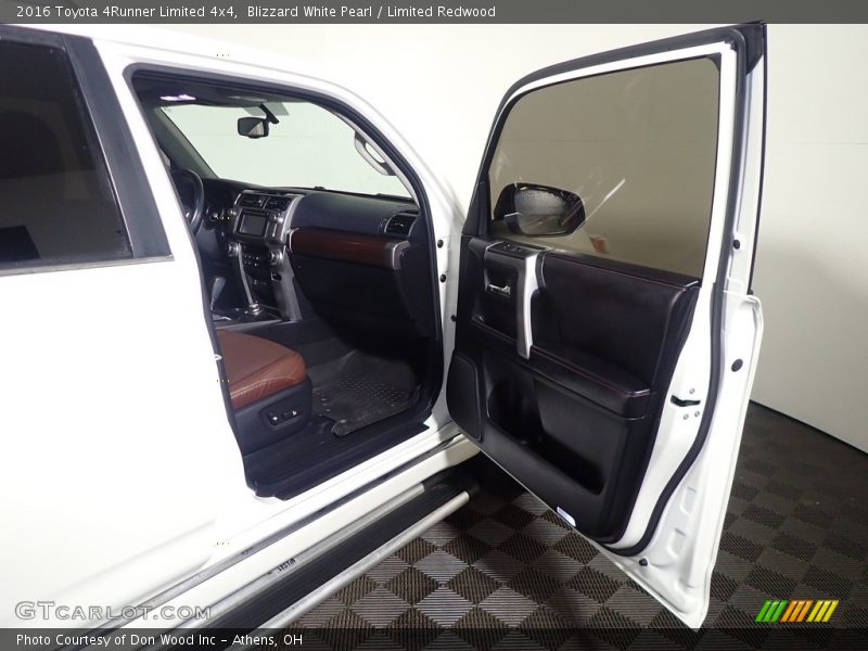 Blizzard White Pearl / Limited Redwood 2016 Toyota 4Runner Limited 4x4