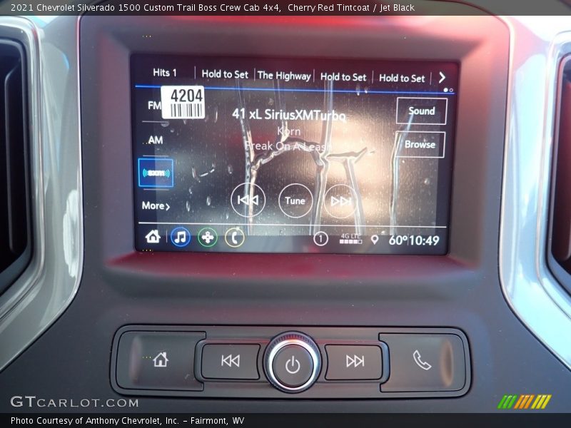 Cherry Red Tintcoat / Jet Black 2021 Chevrolet Silverado 1500 Custom Trail Boss Crew Cab 4x4