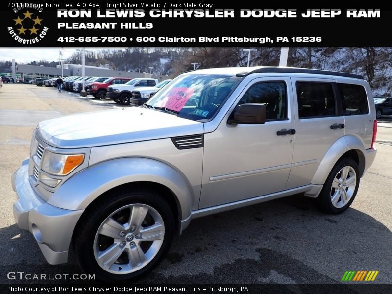 Bright Silver Metallic / Dark Slate Gray 2011 Dodge Nitro Heat 4.0 4x4