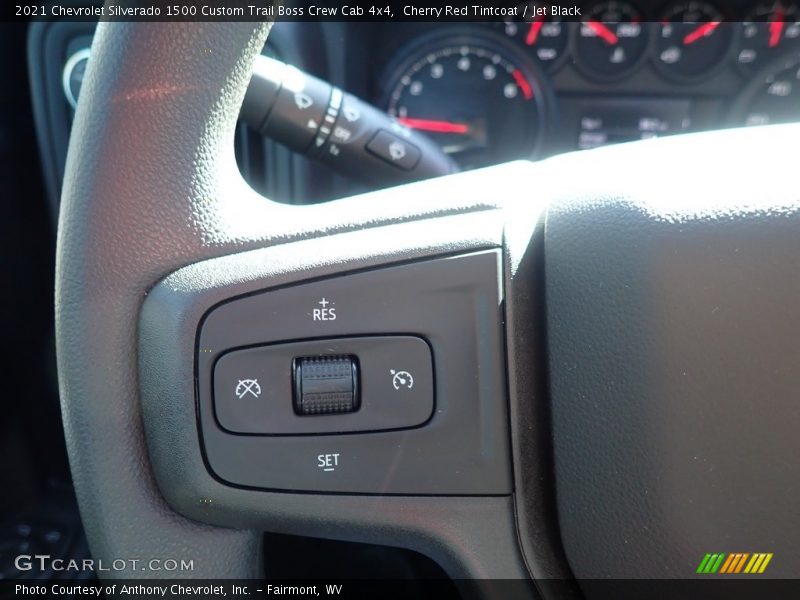 Cherry Red Tintcoat / Jet Black 2021 Chevrolet Silverado 1500 Custom Trail Boss Crew Cab 4x4